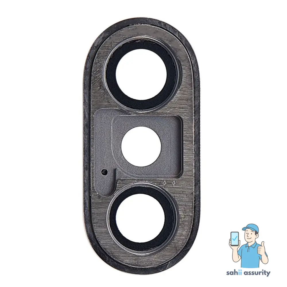 Camera Lens Glass with Frame for Apple iPhone XS Grey thumbnail